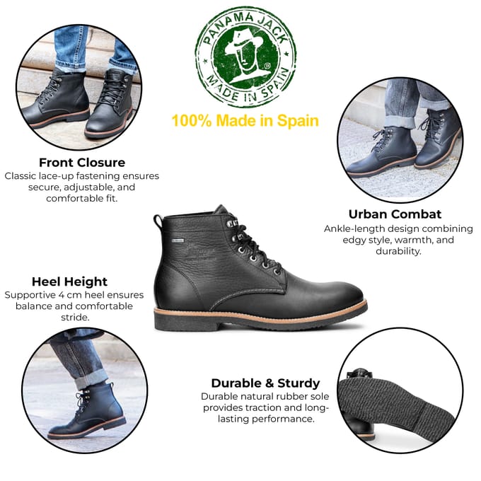 Panama Jack Glasgow Gtx C3 desert boots napa grass black black - Maat 43