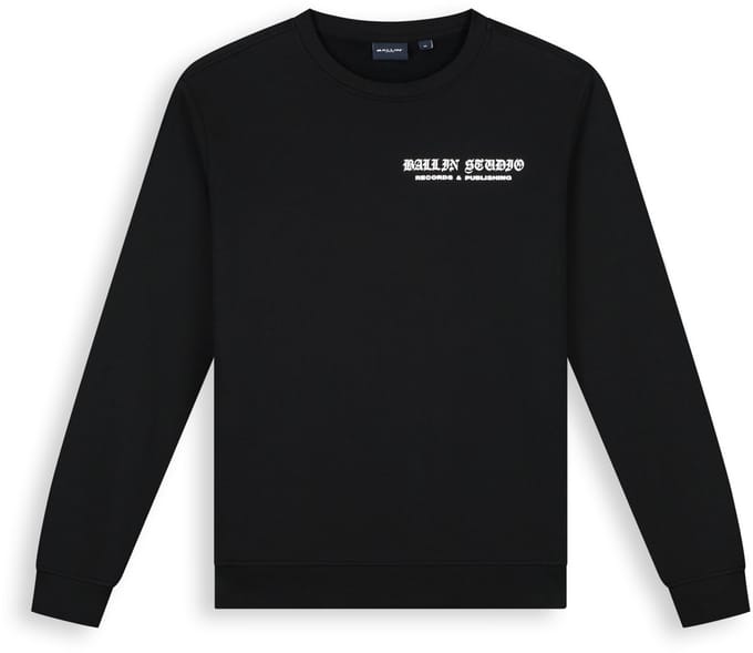Ballin Amsterdam - Heren Regular fit Sweaters Crewneck LS - Black - Maat M
