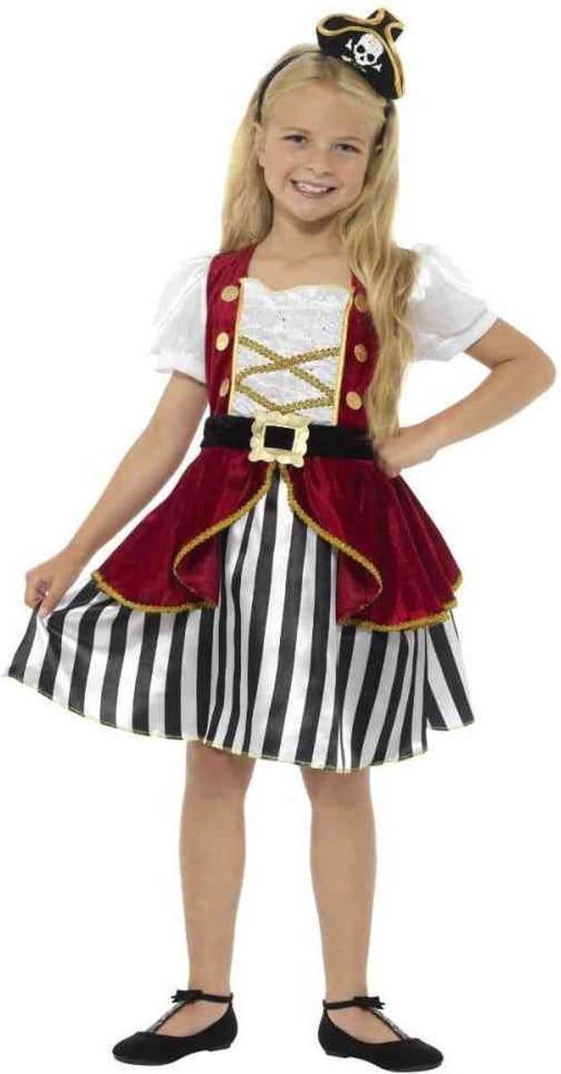 Deluxe piraten kostuum meisje - Maat L
