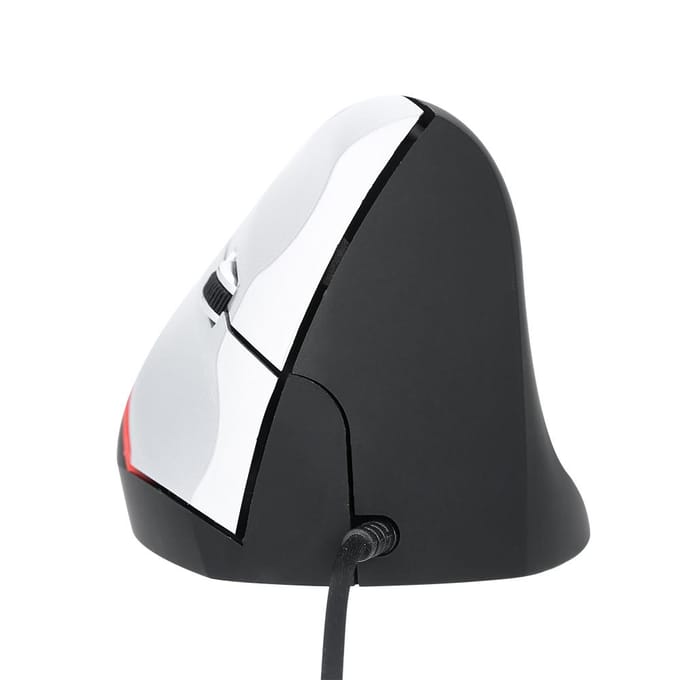 Souris filaire verticale ergonomique optique 3 touches souris de bureau de jeu pour PC/ordinateur portable noir noir