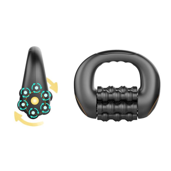 Massage Roller Gun Diepe Weefsel Percussie Spier Massager Elektrisch Oplaadbaar Spierherstel Pijnverlichting voor Nek Schouder Taille gray