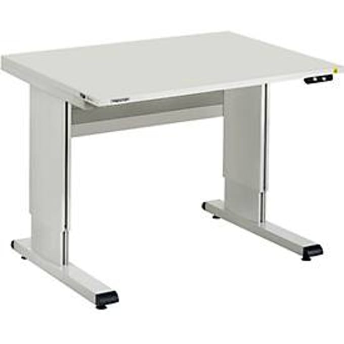 Treston werktafel serie WB, met handslinger, in hoogte verstelbaar, 1500 mm