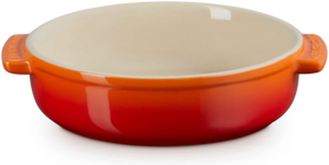 Le Creuset 2 aardewerken tapasschalen Oranjerood 14cm 0,45l
