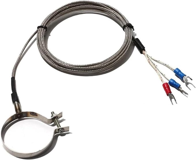 Temperatuursensor Sonde - Roestvrij Staal - Industriële Meting - Waterdicht Ontwerp - 40mm Spoeldiameter - Zilver