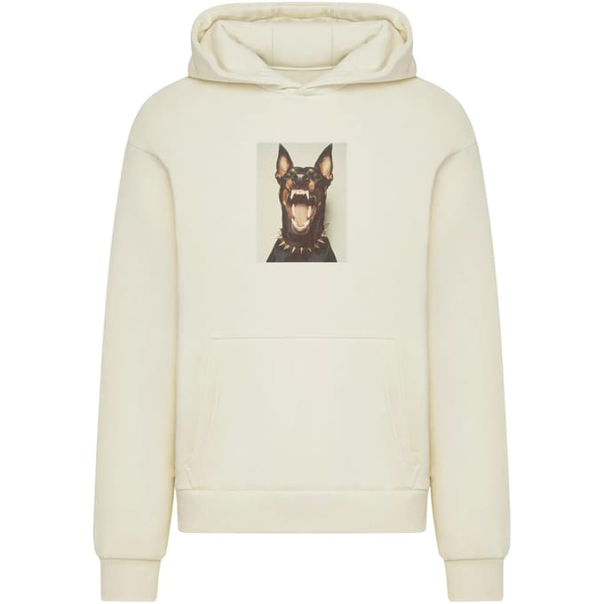 Mister Tee - Fearless Dawg Fluffy Hoodie/trui - M - Creme