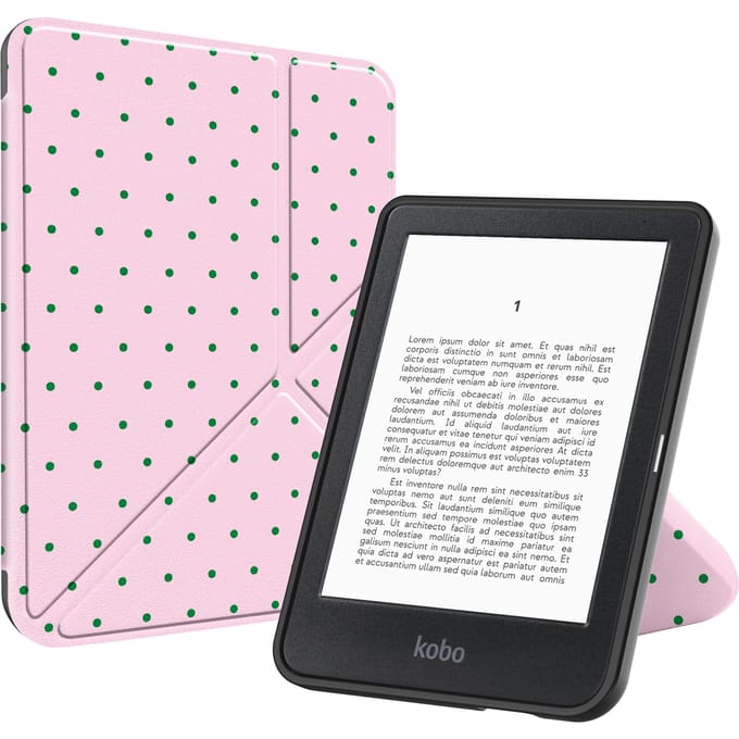 imoshion Design Vouwbare Bookcase voor de Kobo Clara Colour / BW - Happy Dots