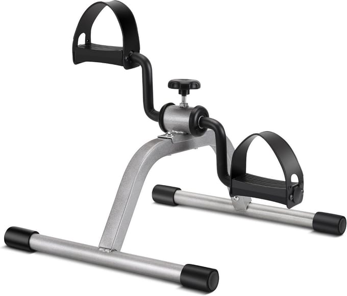Mini Hometrainer voor Been- en Armherstel - Draagbare Vloerfiets met Verstelbare Spanning