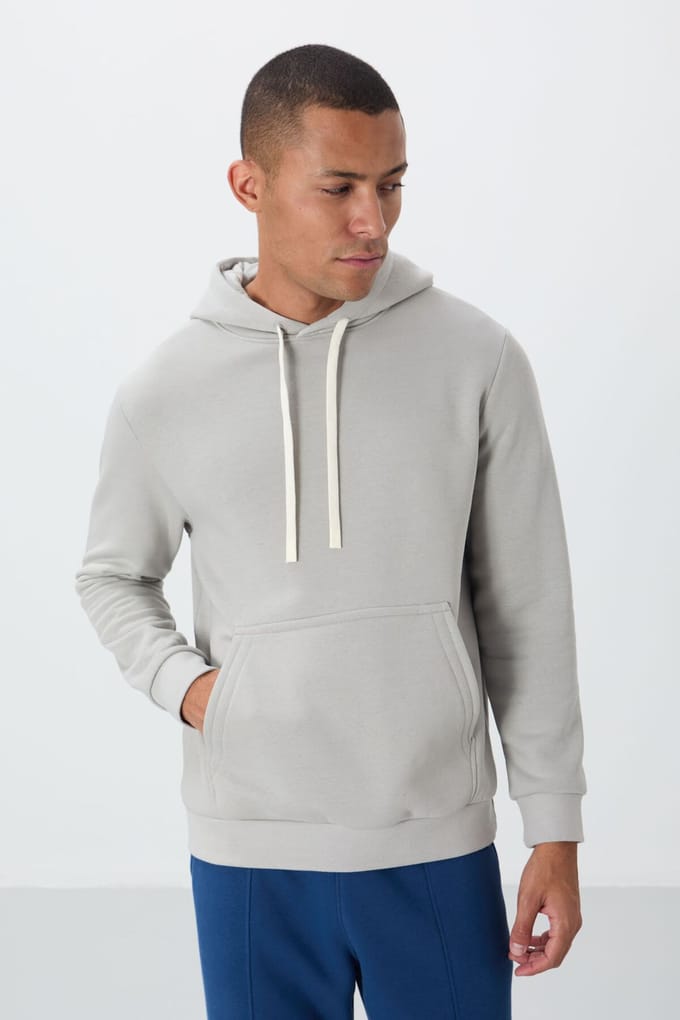 Heren Effen Hoodie Met Zak
