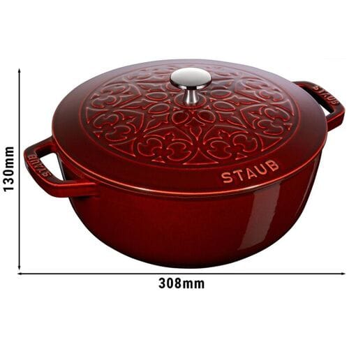 STAUB LA COCOTTE - La Marmite Lily - Ø 240mm - Gietijzer - Grenadine rood