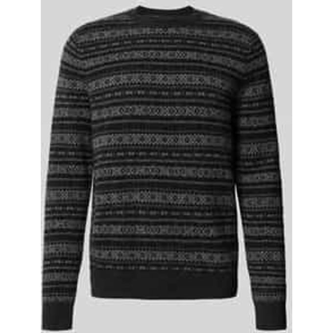 Regular Fit gebreide trui van pure wol