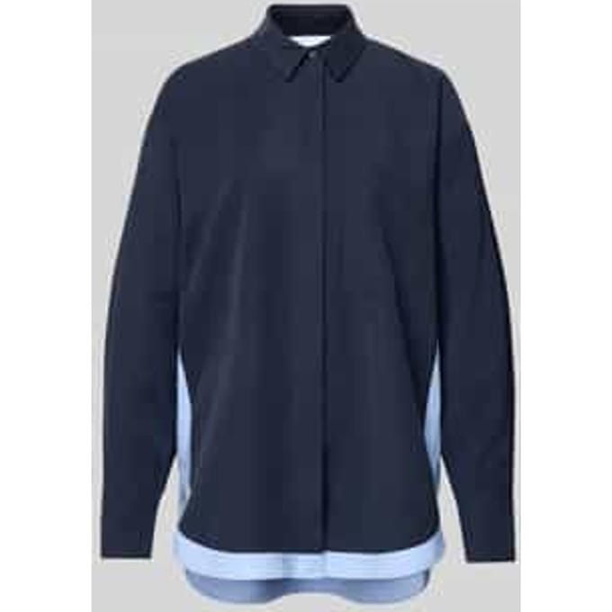 Vloeiende viscose-blouse met contraststrepen - curated by Tinvcb