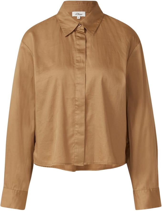 s.Oliver - female - Bijgesneden blouse met verborgen knoopsluiting