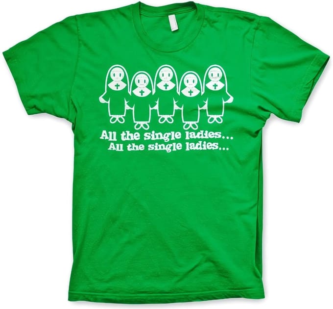 Hybris All The Single Ladies... T-shirt Groen
