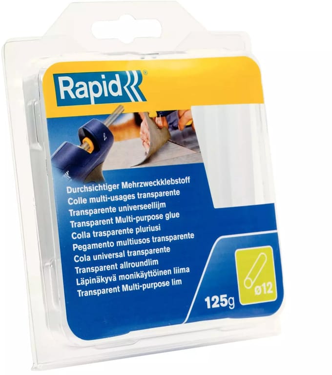 Rapid 12 mm Lijmpatronen Universeel - Ø12 - 125 Gram - 14 Stuks