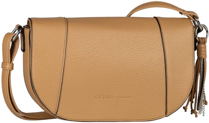 TOM TAILOR schoudertas Priya Flap Bag No Zip Camel Lichtbruin