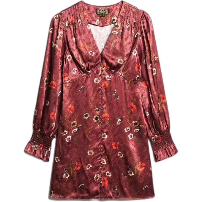 Mini-jurk in jacquard voor dames Superdry