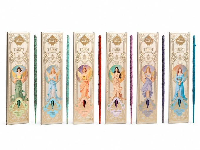 Sagrada madre - wierook - tarot angels - set van 6 doosjes - 6 x 2 engelen kaarten