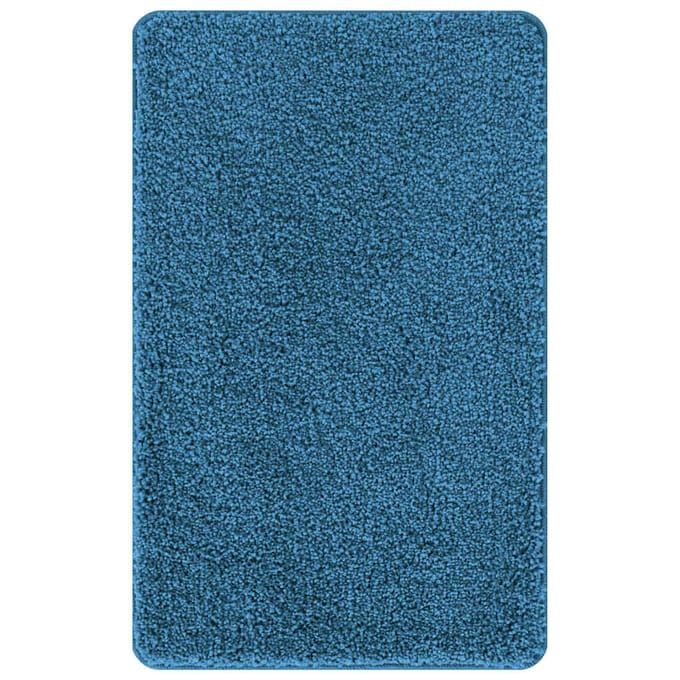 vidaXL - Antislip - Badmat - Blauw - 50 - x - 80 - cm - PP
