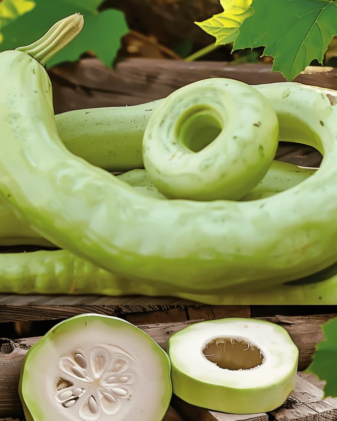 2 sets - Cucuzi Kalebas Zaden Lagenaria Siceraria Eenjarig Rankend