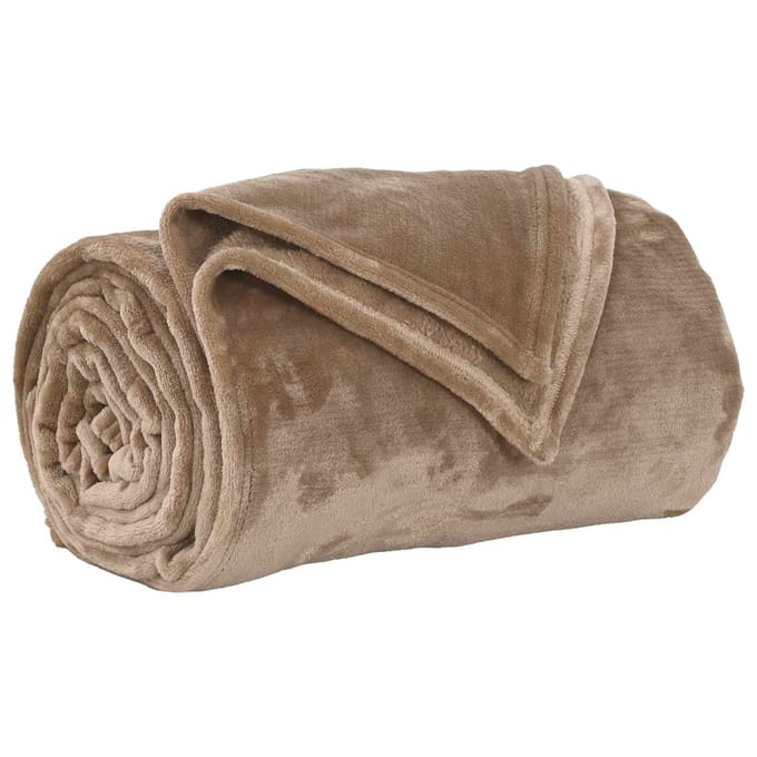 vidaXL - plaid - Camel - 150 - x - 130 - cm - 0,51 - kg - Fleece