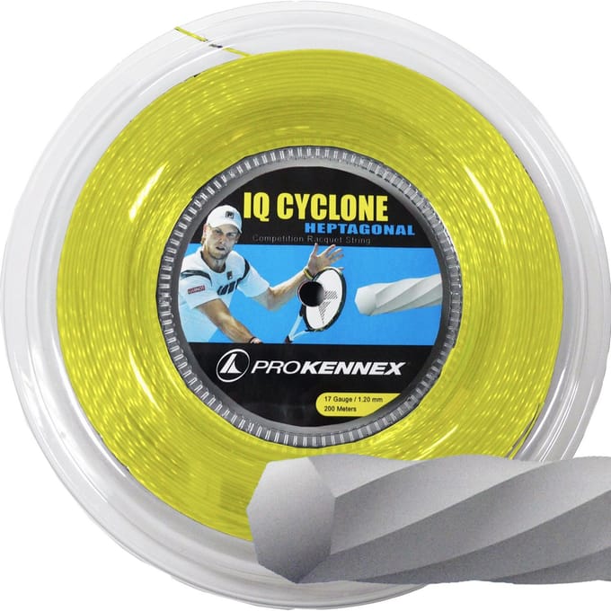 PROKENNEX IQ Cyclone Rol Snaren 200m-Geel