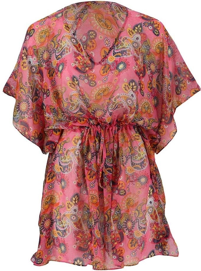Overtop Dames Beach Zomerjurkje Multi/Pink