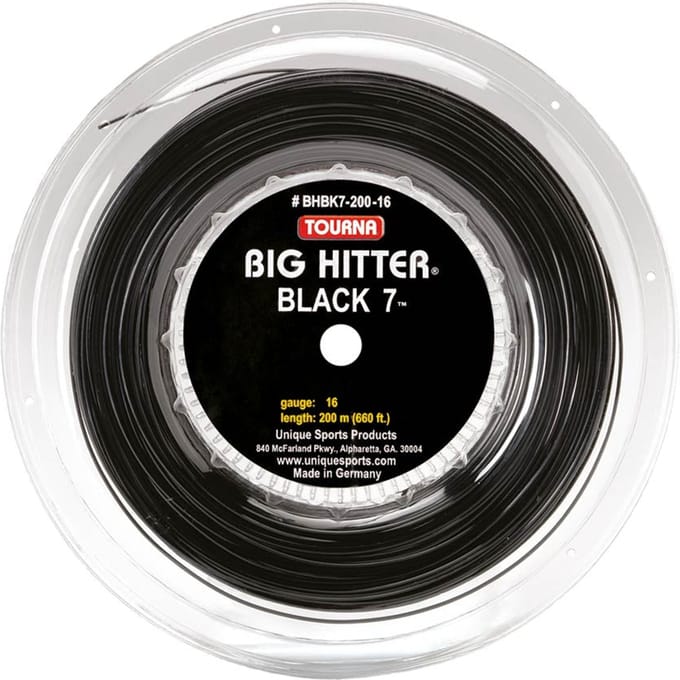 Tourna Big Hitter 7 Rol Snaren 220m-Zwart
