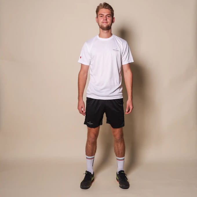 Padelshirt Slim fit Wit - Maat S