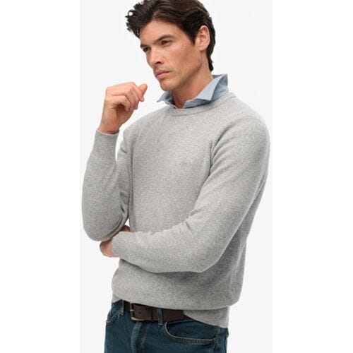 Superdry Trui van Wolmix Light Grey Grootte: M