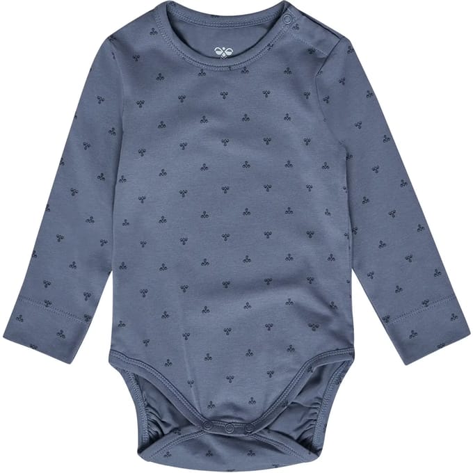 Hummel kinderbody met lange mouwen Hmlmini Bee Aop L/S 230320