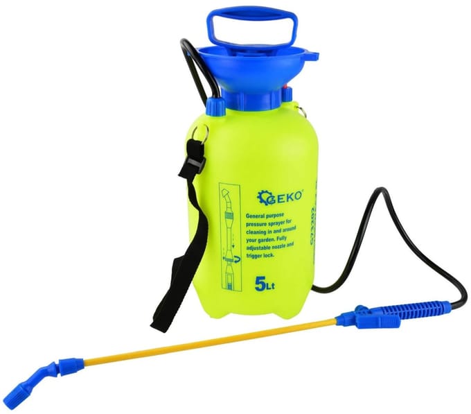 GEKO Drukspuit - 5 liter - Verstelbare armriem - Veiligheidsventiel