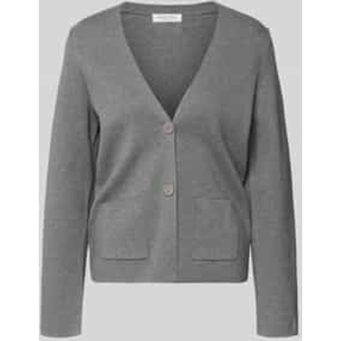 Loose fit gebreid jack met V-hals
