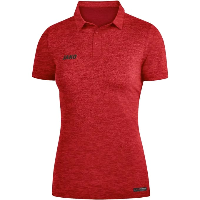 Jako Premium Basics Polo Dames - Rood Gemeleerd | Maat: 38