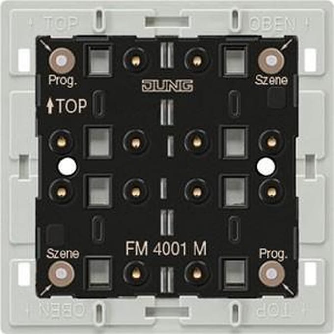 Jung E-Net Zender/AB v draadloos schakelaarsysteem E-Net kunststof, wit, tplast - FM4001M