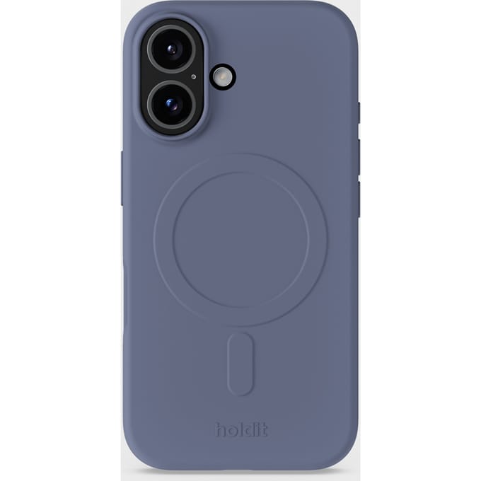 Holdit Soft geschikt voor MagSafe Case geschikt voor iPhone 16 - Pacific Blue