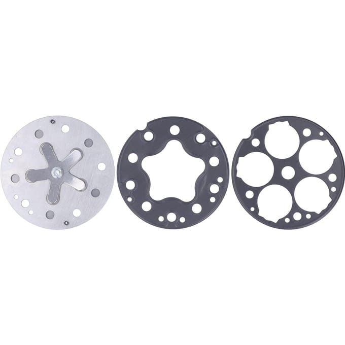 3-delige set Auto Compressor Klepplaat Montage Metaal Vervanging voor SD508 5H14 Model gray