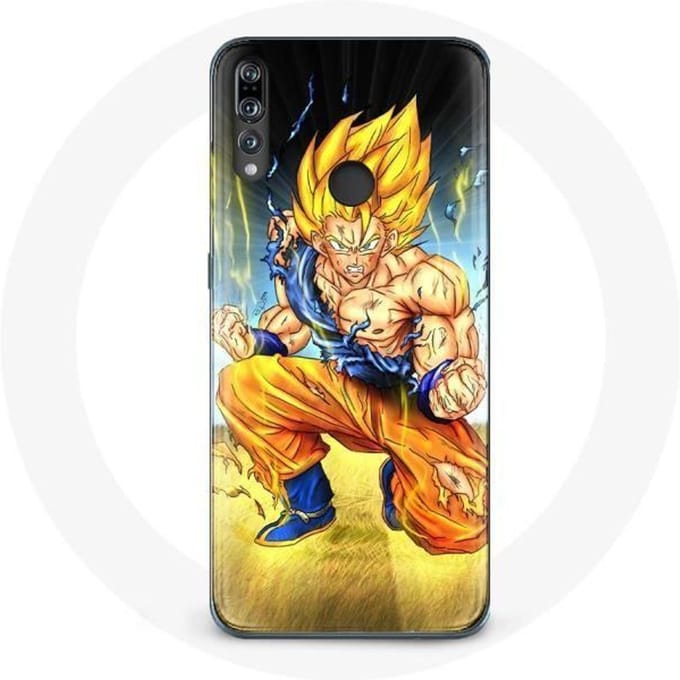 Coque pour Huawei p30 lite Son goku dragon ball corps enervé