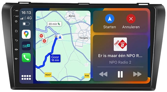 BG4U - Android Navigatie Radio geschikt voor Mazda 3 2004-2009 met Apple Carplay en Android Auto