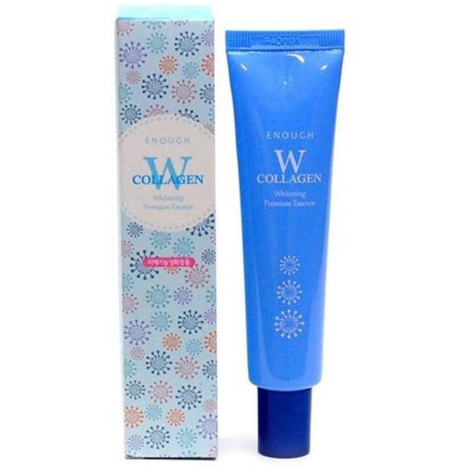 ENOUGH Collageen Whitening Premium Essence 30ml + WILLEKEURIG CADEAU blue