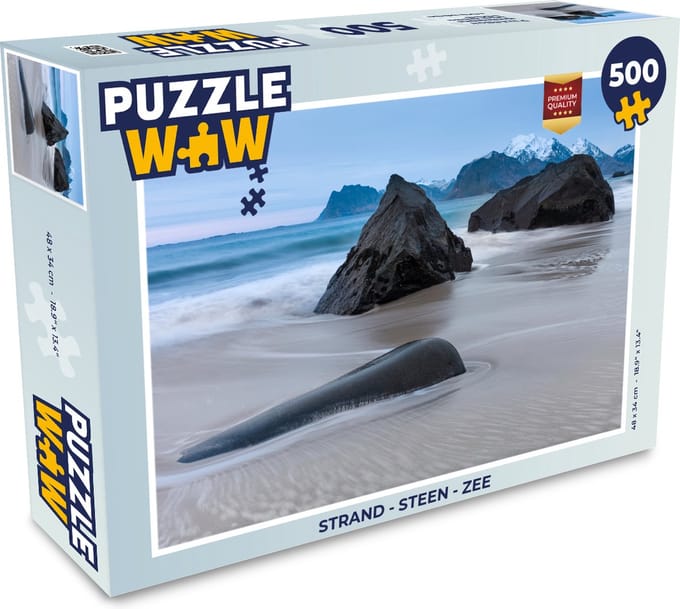 Puzzel Strand - Steen - Zee - Legpuzzel - Puzzel 500 stukjes