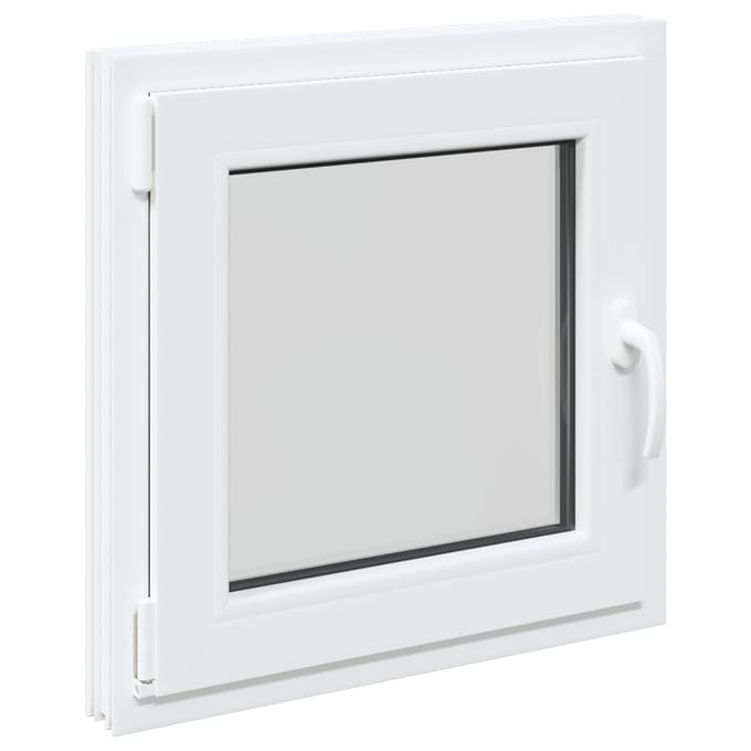 vidaXL - Kleur - binnenkant - kelderraam - Wit - RISOR - 55 - x - 55 - cm