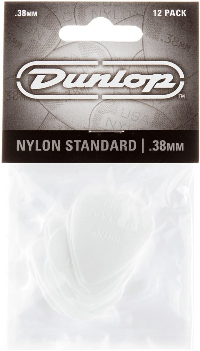 Dunlop Nylon Standard .38 Plectrum 12-Pack - Plectra