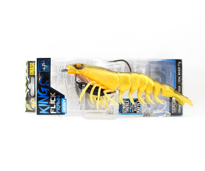 Chasebaits Flick Prawn King Heavy 180 mm 71 grammes Leurre Coulant 10 (6253)