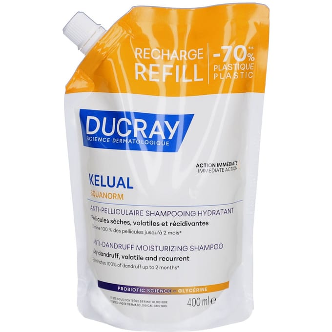 KELUAL SQUANORM Hydraterende anti-roos shampoo navulling 400ml