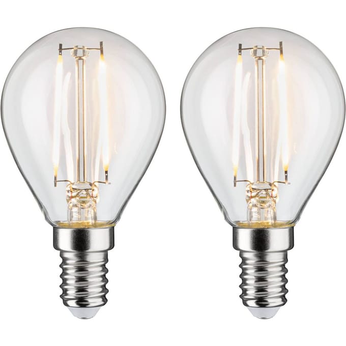 Paulmann 28857 LED-lamp Energielabel F (A - G) E14 2.7 W Warmwit (Ø x h) 45 mm x 81 mm 2 stuk(s)