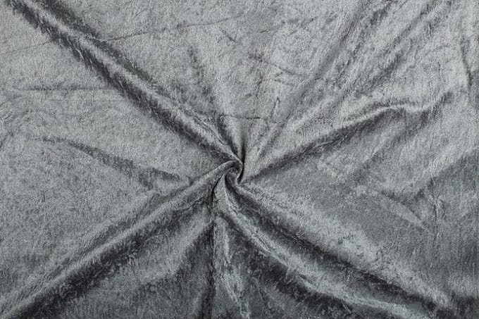 Velours de panne stof - Grijs 68 - 1 meter