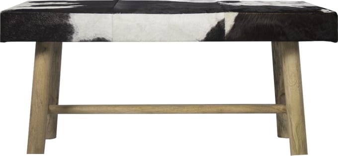 bank chalet koe zwart 95cm