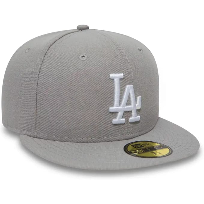 New Era pet 59fifty mlb  basic los angeles Grijs-7 1/4 (58)