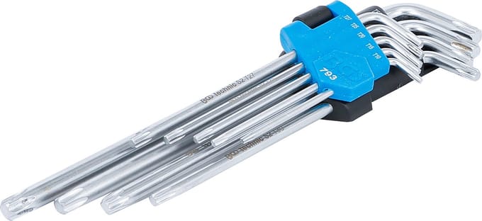 BGS Stiftsleutelset extra lang torx T10 - T50 9 delig