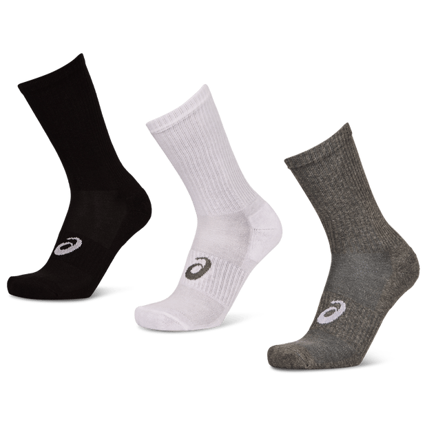 Asics 3 Pack Crew Sock Sokken Unisex - Zwart - Maat 35 - 38 - Katoen